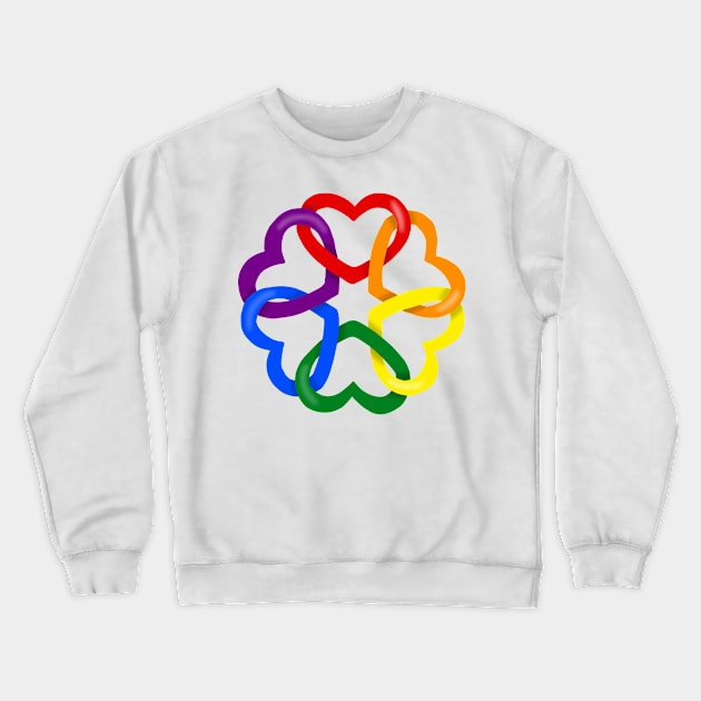 Linked hearts Crewneck Sweatshirt by Becky-Marie